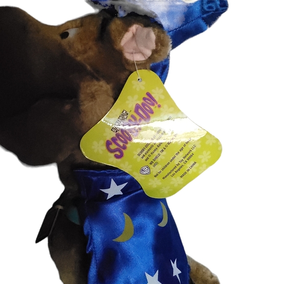Vintage Plush Scooby Doo Wizard Stuffed Animal Dog Magician Cartoon Network 16" - Picture 6 of 11